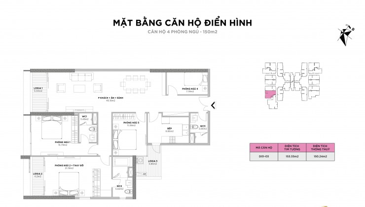 Bán căn hộ 150m2 4 phòng ngủ mới bàn giao đang làm sổ tại 25 Lê Văn Lương